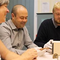 Adult learning workshop at the Museum of Wigan Life