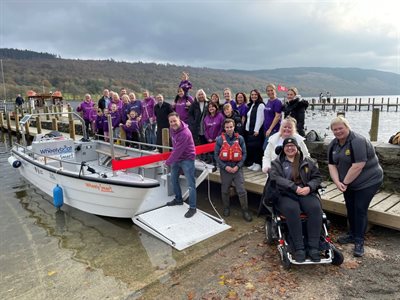 Wheelyboat launch