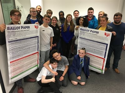 Wigan and Leigh Youth Cabinet launch Make Your Mark2019