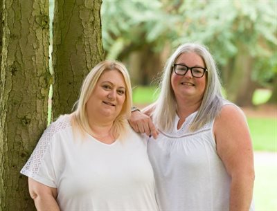 Foster carers Michelle and Sharon Palmer-Lowe
