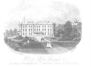 A sketch of Haigh Hall in 1864