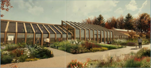 An artist impresion of the proposed glass house