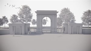 An artist impression of Plantation Gates