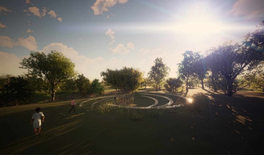 Artist impressions of Amphitheatre for a Tree