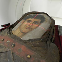 Eygptian Mummy in CT scanner