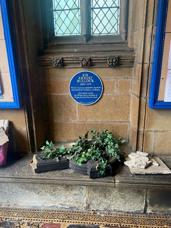 Ernest Bullock blue plaque