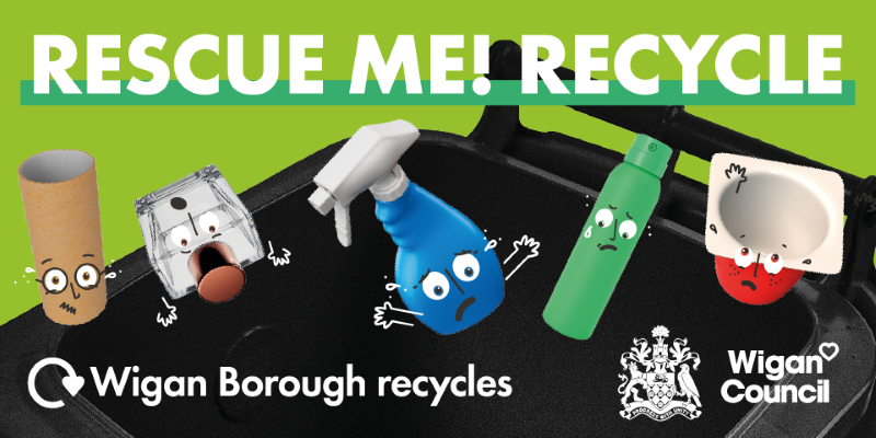 Wigan borough recycles slider