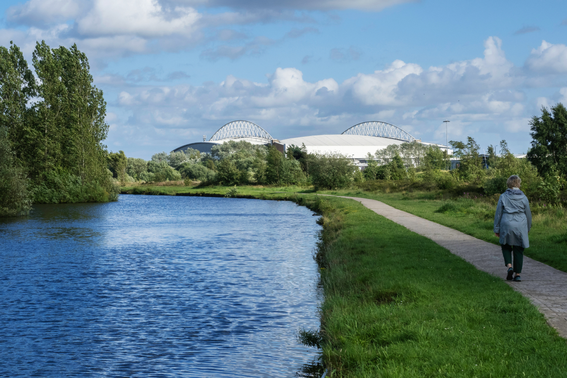 Walking alongside the canal